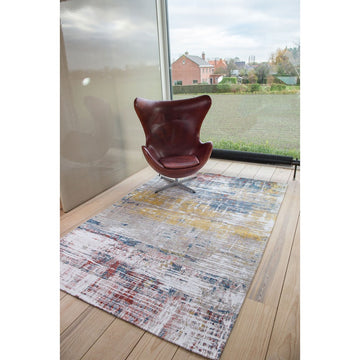 Louis De Poortere Atlantic Streaks 8714 Montauk Multi Washable Polyester Flatweave Eco-Rug-Louis De Poortere-Rug Love - The Most Loved Rug Store